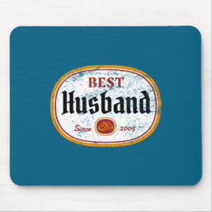Mens Wedding Anniversary Husband Since Graphic Art Mouse Mat