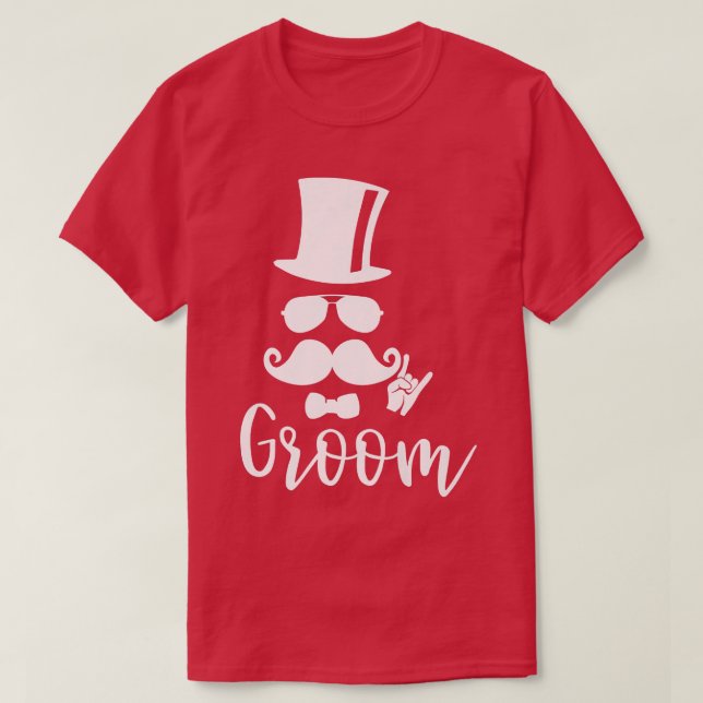 Mens Wedding Marriage Gift Groom Couple Engagement T-Shirt (Design Front)
