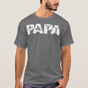 Mens Weight Lifter Dad Funny Papa Weight Lifting T-Shirt