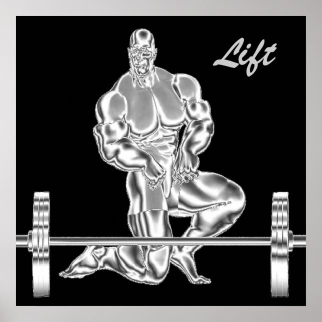 Mens Weightlifting Poster (Front)