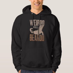 Mens Weirdo With A Beard Fathers Day Bearded Dad P Hoodie