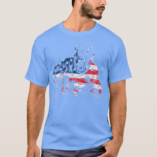 Mens Welder Distressed USA American Flag Welding P T-Shirt