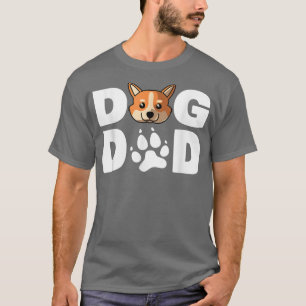 Mens Welsh Corgi Dog Dad Funny Welsh Corgi Dog T-Shirt