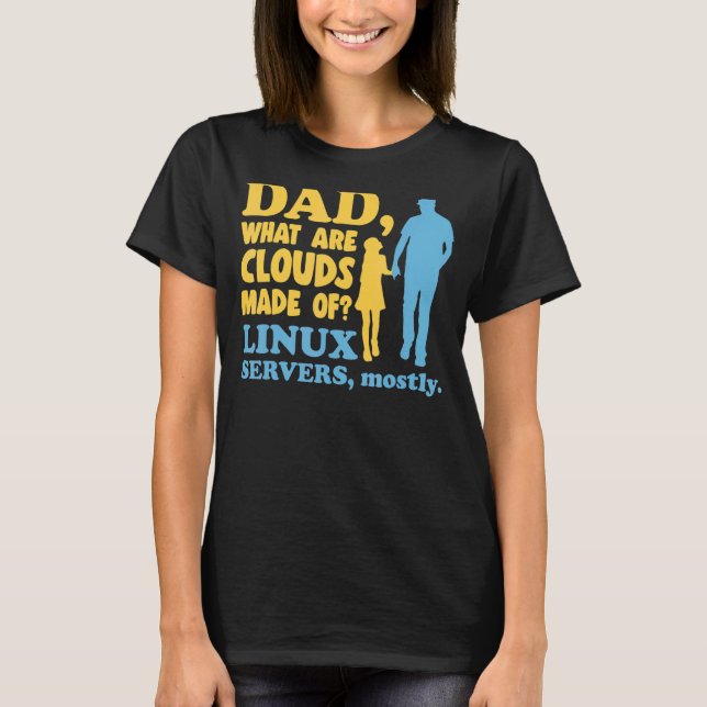 Mens What Are Clouds Made Of  Linux Cloud Computin T-Shirt (Front)