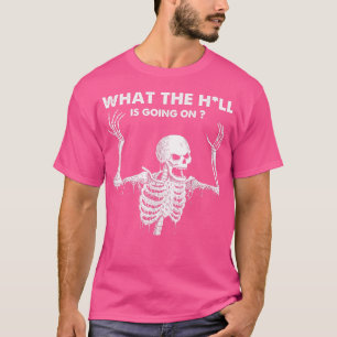 Mens What Is Going On Skeleton Break, American Fee T-Shirt