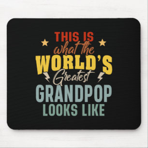 Mens What The World&#; s Greatest Grandpop Looks L Mouse Mat