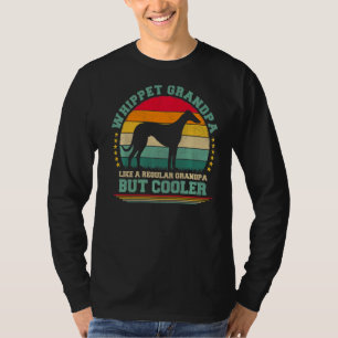 Mens Whippet Dog   Vintage Whippet Grandpa Father' T-Shirt
