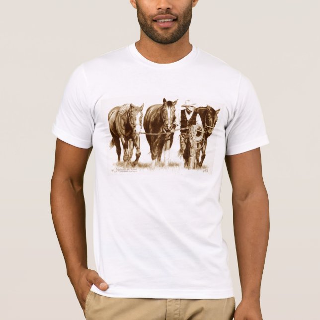 Men's White fitted T-shirt (Front)