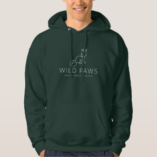 Men's White Logo Hoodie