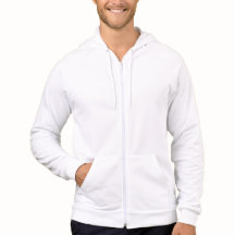 Men's white MITMTFL logo Hoodie Zip