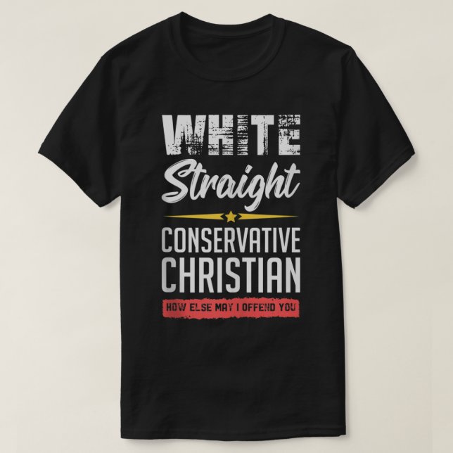 Mens White Straight Conservative Christian Tank To (Design Front)