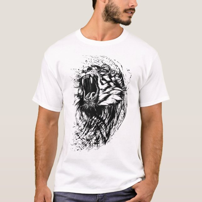 Men's Wild Cat T-shirt (Front)
