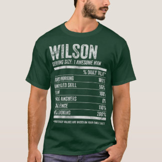 Mens Wilson Nutrition Personalised Name  Funny Nam T-Shirt