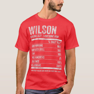Mens Wilson Nutrition Personalized Name  Funny Nam T-Shirt