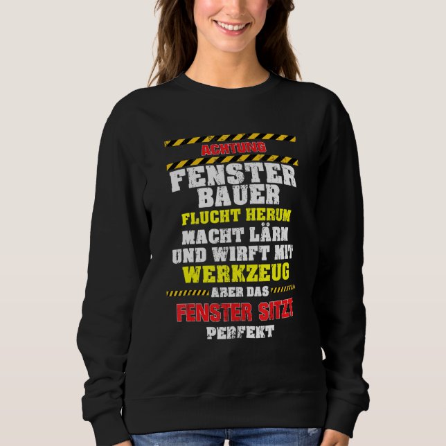 Mens Window Builder Throws With Tool And Escape Sweatshirt (Front)