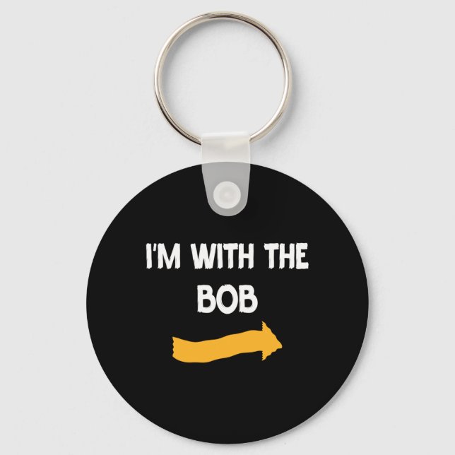 Mens With Bob Halloween Costume Funny Couples Key Ring (Front)