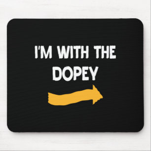 Mens With Dopey Halloween Costume Funny Couples Mouse Mat