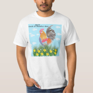 Mens with Rooster  T-Shirt