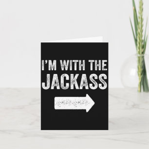 Mens with the couples outfit funny matching card