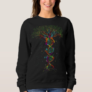 Men's Woman's Graphic Tree Of Life Dna Fun Sweatshirt