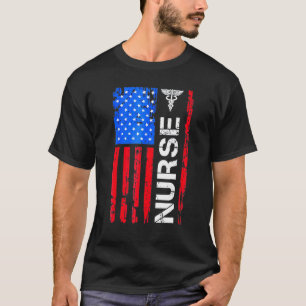 Mens Women Nurse 4th Of July Independence Day 2021 T-Shirt