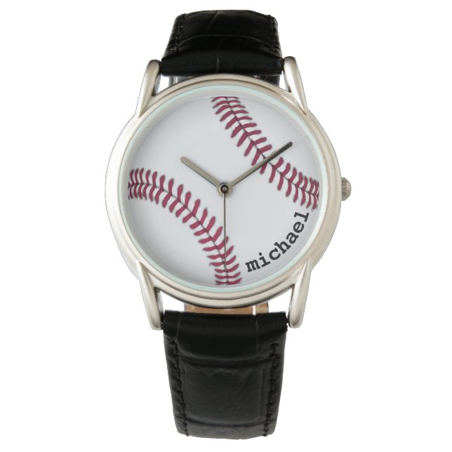 Men's Women's Baseball Watch Personalised Gift (Front)