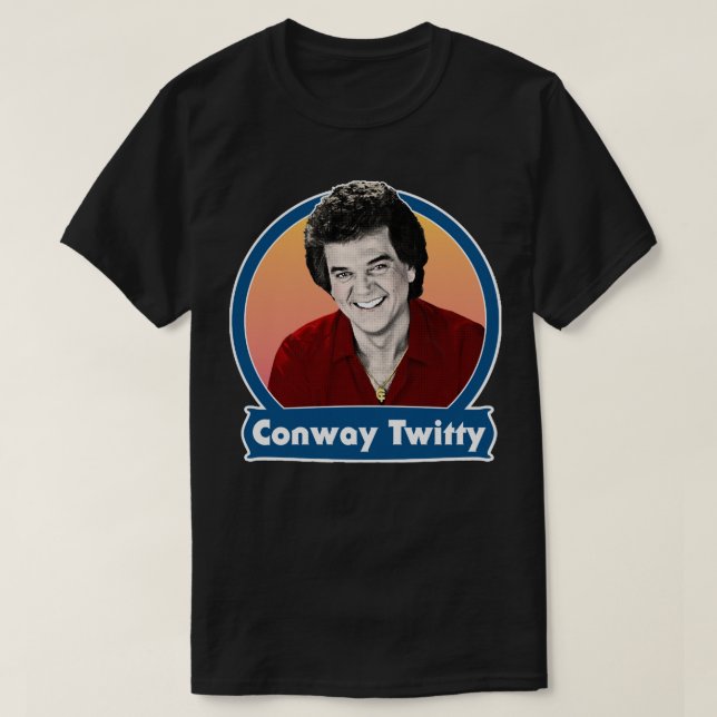 Mens Womens Conway Retro Twitty Style Design Funny T-Shirt (Design Front)