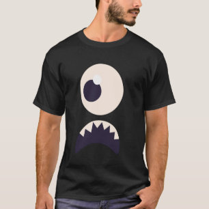 Men's Women's Cute Monster Fun Face Halloween Cost T-Shirt