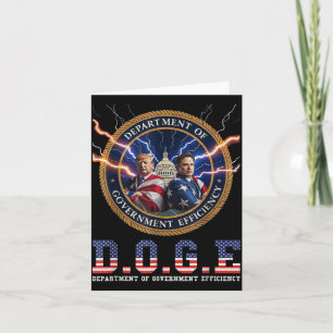Mens Womens Doge Department Of Government Card