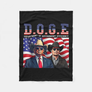 Mens Womens Doge Department Of Government Fleece Blanket