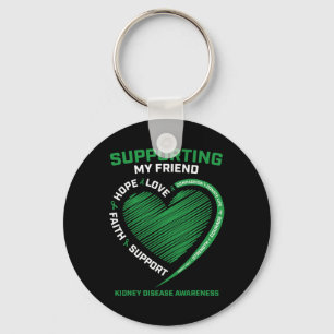 Men's Women's Kids Friend Kidney Disease Awareness Key Ring