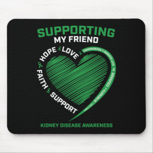 Men's Women's Kids Friend Kidney Disease Awareness Mouse Mat