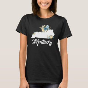 Mens Womens Kids Kentucky Home State Map Pride Flo T-Shirt