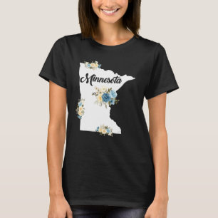 Mens Womens Kids Minnesota Home State Map Pride Fl T-Shirt