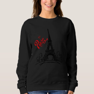 Men's Women's Kids Paris France Eiffel Tower Graph Sweatshirt