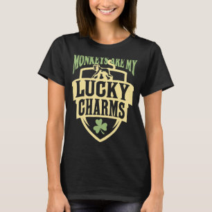 Mens Womens Monkeys Are My Lucky Charms Animal 1 T-Shirt