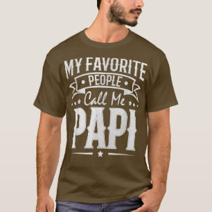 Mens Womens My Favourite People Call Me PAPI Vinta T-Shirt