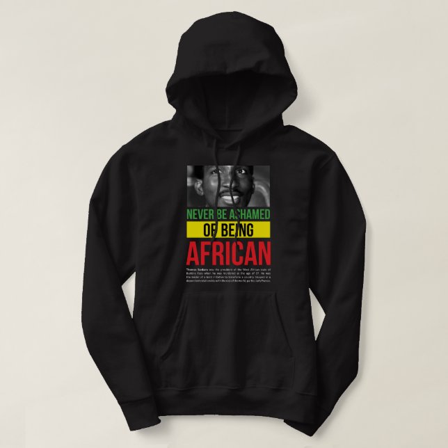 Mens Womens President Thomas Of Burkina Sankara Fa Hoodie (Design Front)