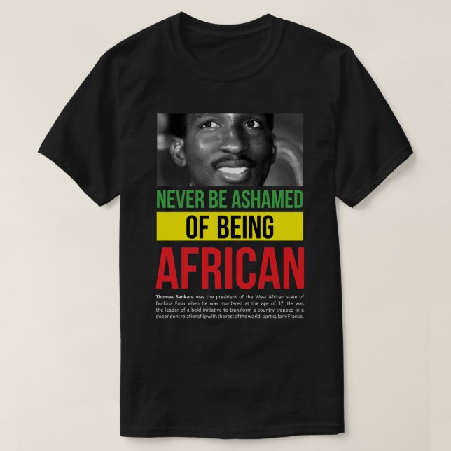 Mens Womens President Thomas Of Burkina Sankara Fa T-Shirt (Design Front)