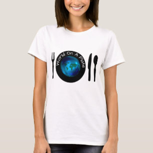 Mens Womens T-Shirt World On A Plate