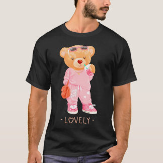 Men's Women's Teddy Bear Cools Funny.png           T-Shirt