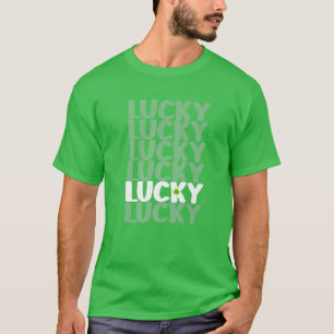 Mens Womens Youth Saint Patrick's Day Shamrocks Lu T-Shirt
