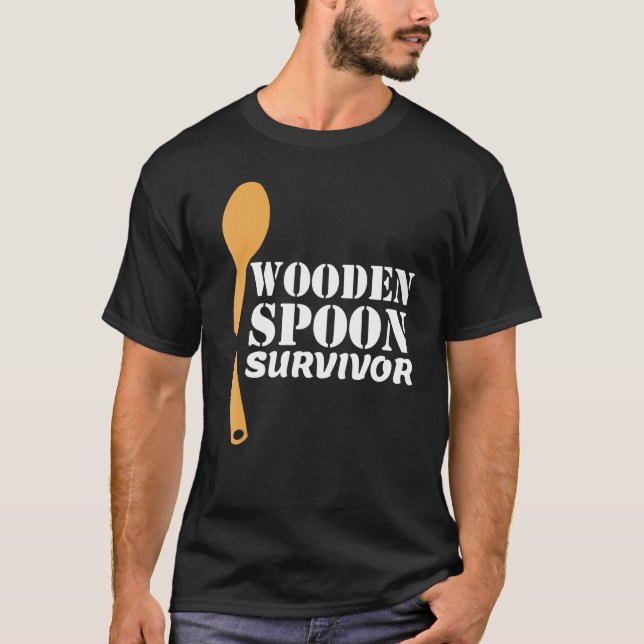 Mens Wooden Spoon Survivor  Italian Filipino Pride T-Shirt (Front)