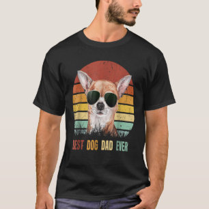 Mens World s Best Dog Dad Ever Patriotic Us Flag V T-Shirt