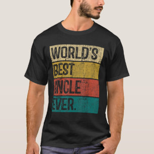 Mens World s Best Uncle Ever Vintage Dad Father s  T-Shirt