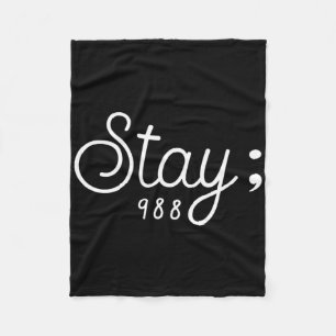Mens World Suicide Prevention Awareness Day Fleece Blanket