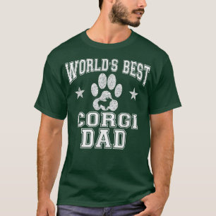 Mens Worlds Best Corgi Dad Dog Owner T-Shirt
