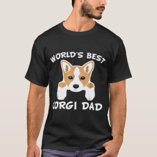 Mens Worlds Best Corgi Dad Dog Owner T-Shirt