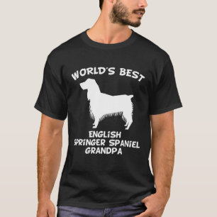 Mens Worlds Best English Springer Spaniel Grandpa T-Shirt