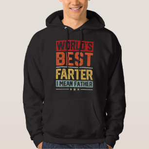 Mens World's Best Farter I Mean Father Vintage Fat Hoodie